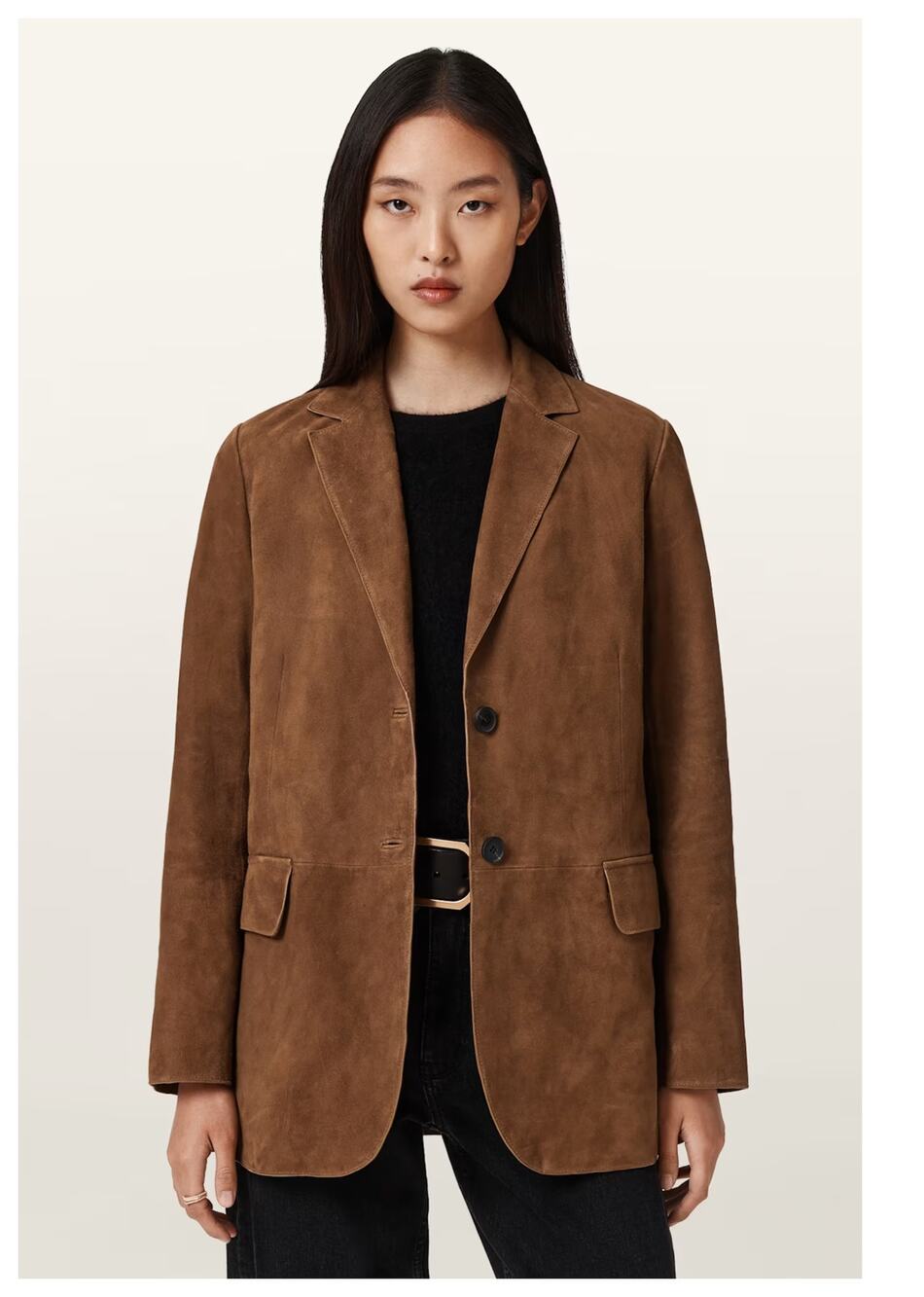 NEW AllSaints Arna Suede Blazer Size Medium